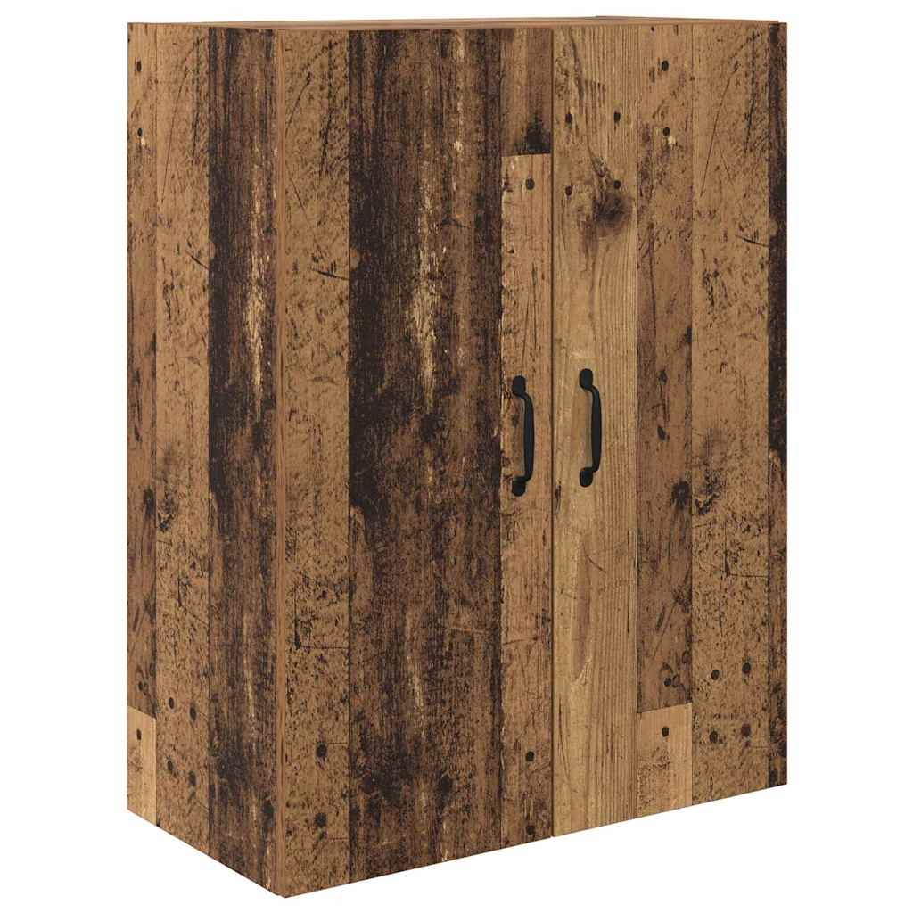 vidaXL Highboard Montowane na ścianie Stare drewno 69,5 x 34 x 180 cm