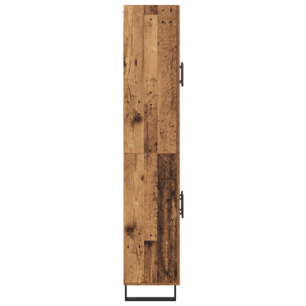 vidaXL Highboard 2 szt. Stare drewno 69,5 x 34 x 180 cm