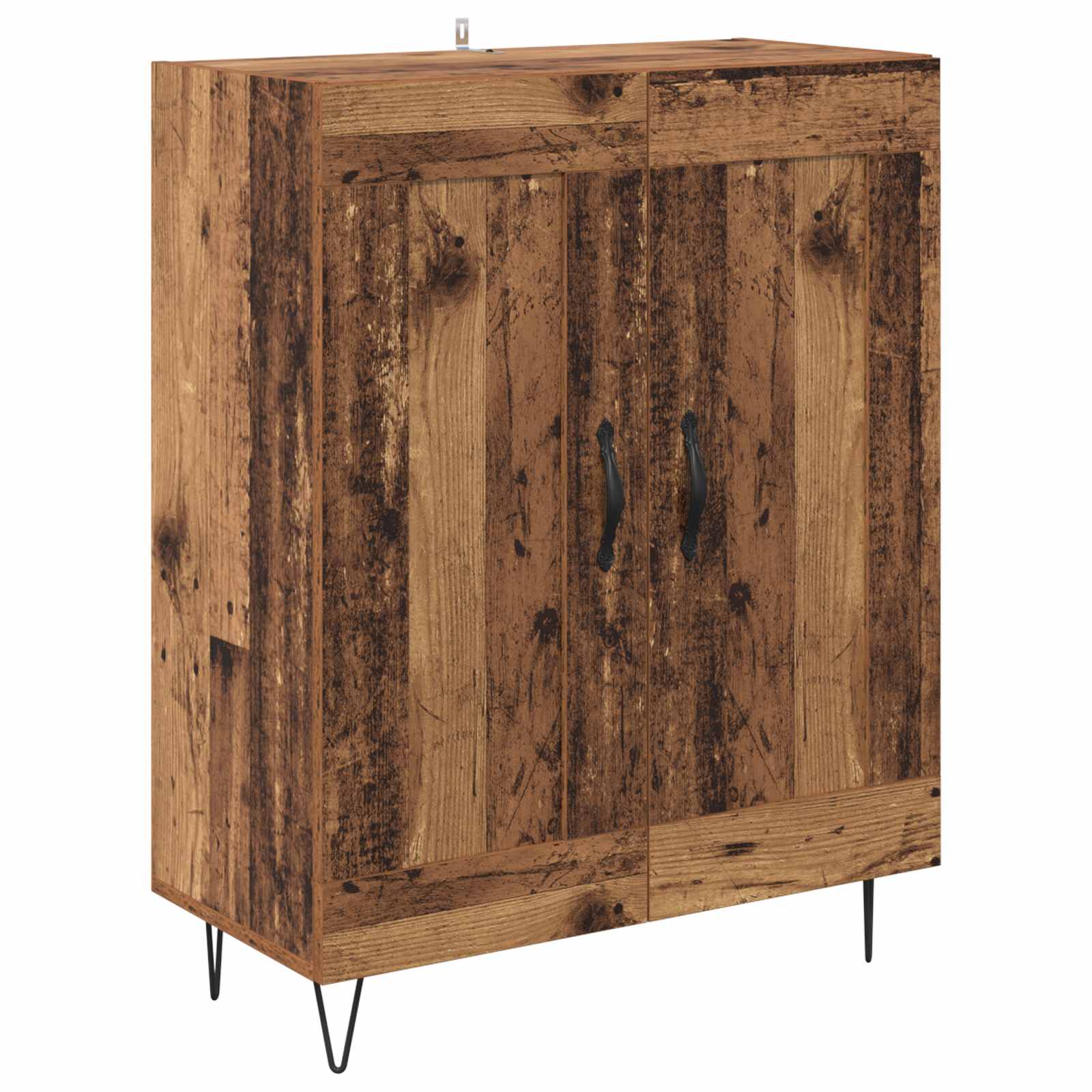 vidaXL Highboard 2 pcs Stare drewno Materiał drewnopochodny