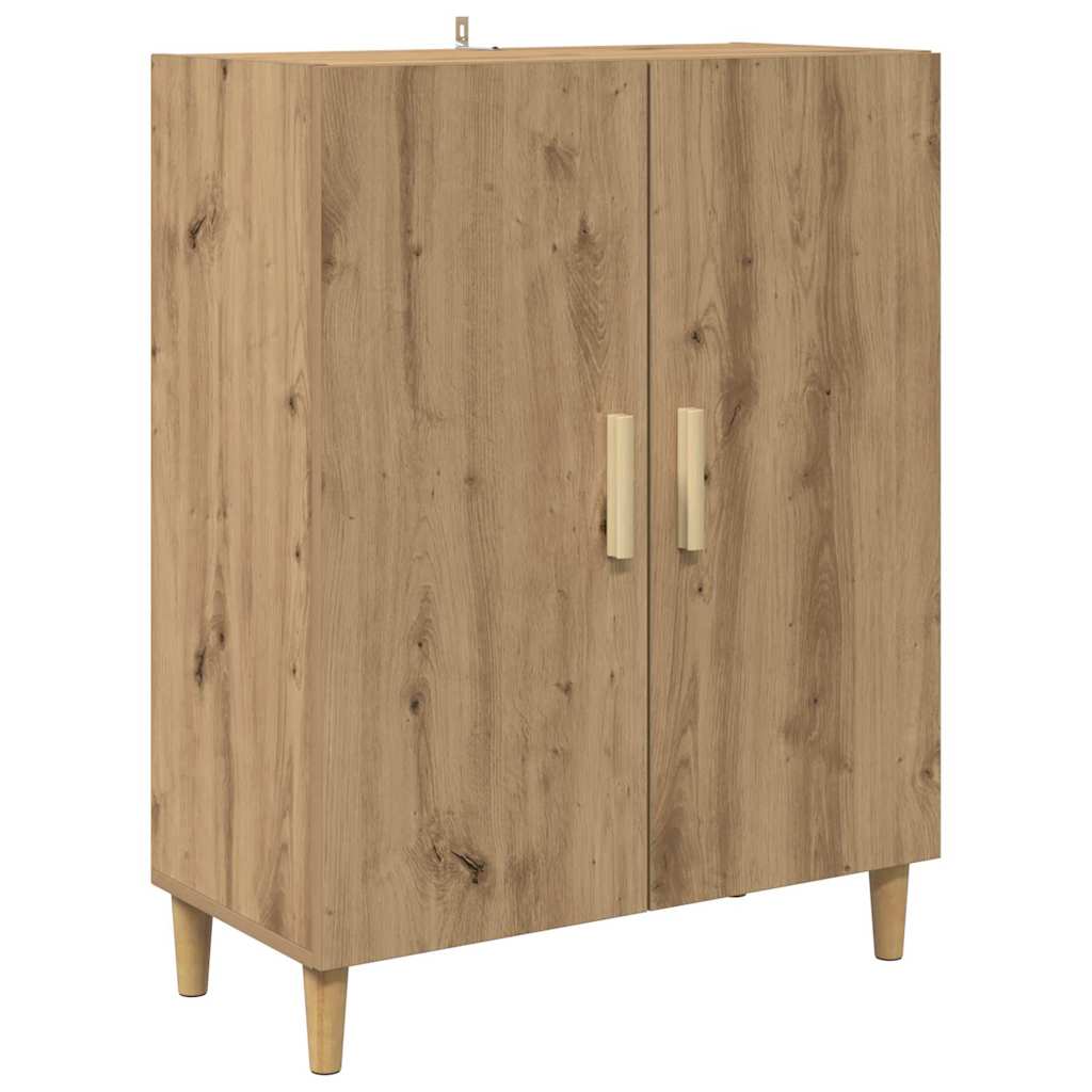 vidaXL Highboard Dąb rzemieślniczy 69,5 x 32,5 x 180 cm