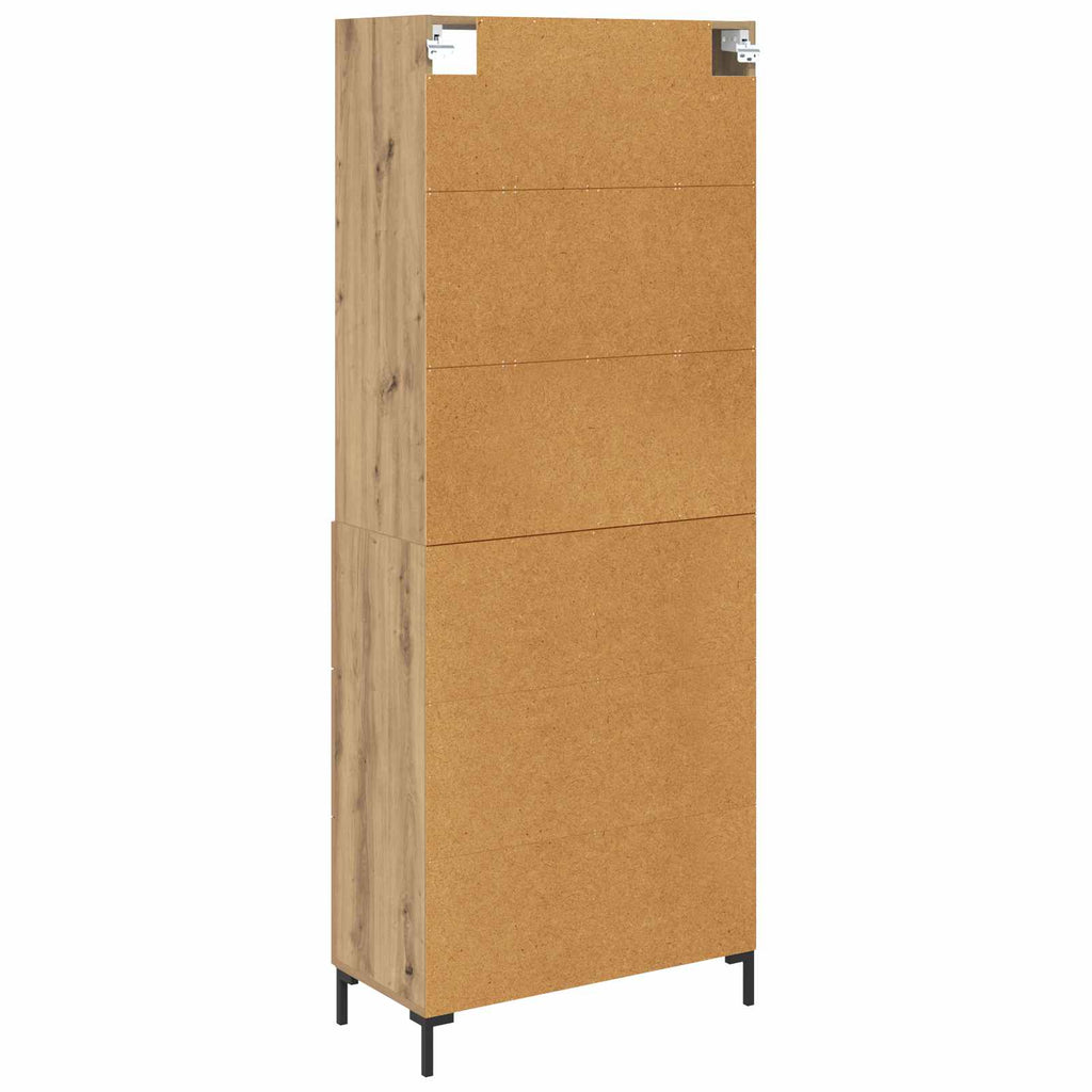 vidaXL Highboard z szufladą Dąb rzemieślniczy 69,5 x 34 x 180 cm