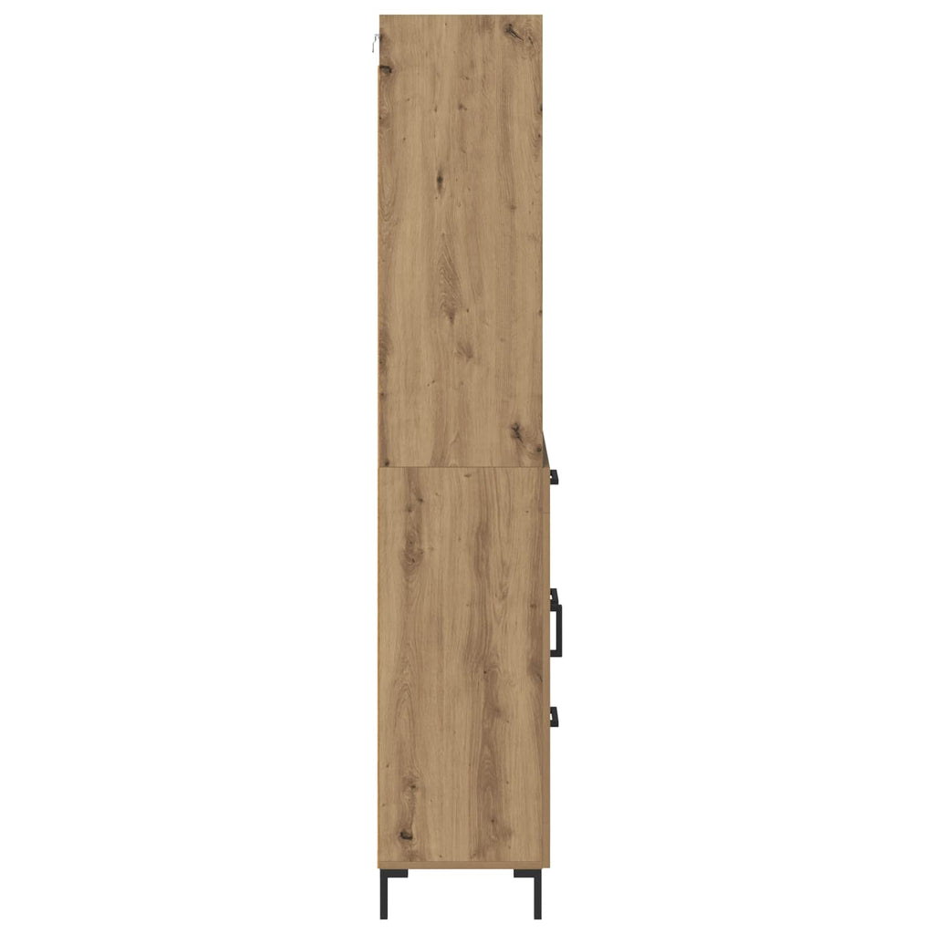 vidaXL Highboard z szufladą Dąb rzemieślniczy 69,5 x 34 x 180 cm