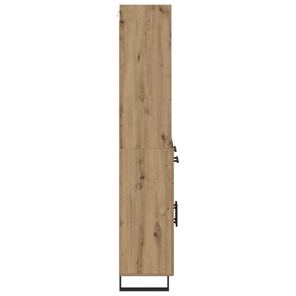 vidaXL Highboard 2 szt. Dąb rzemieślniczy 69,5 x 34 x 180 cm