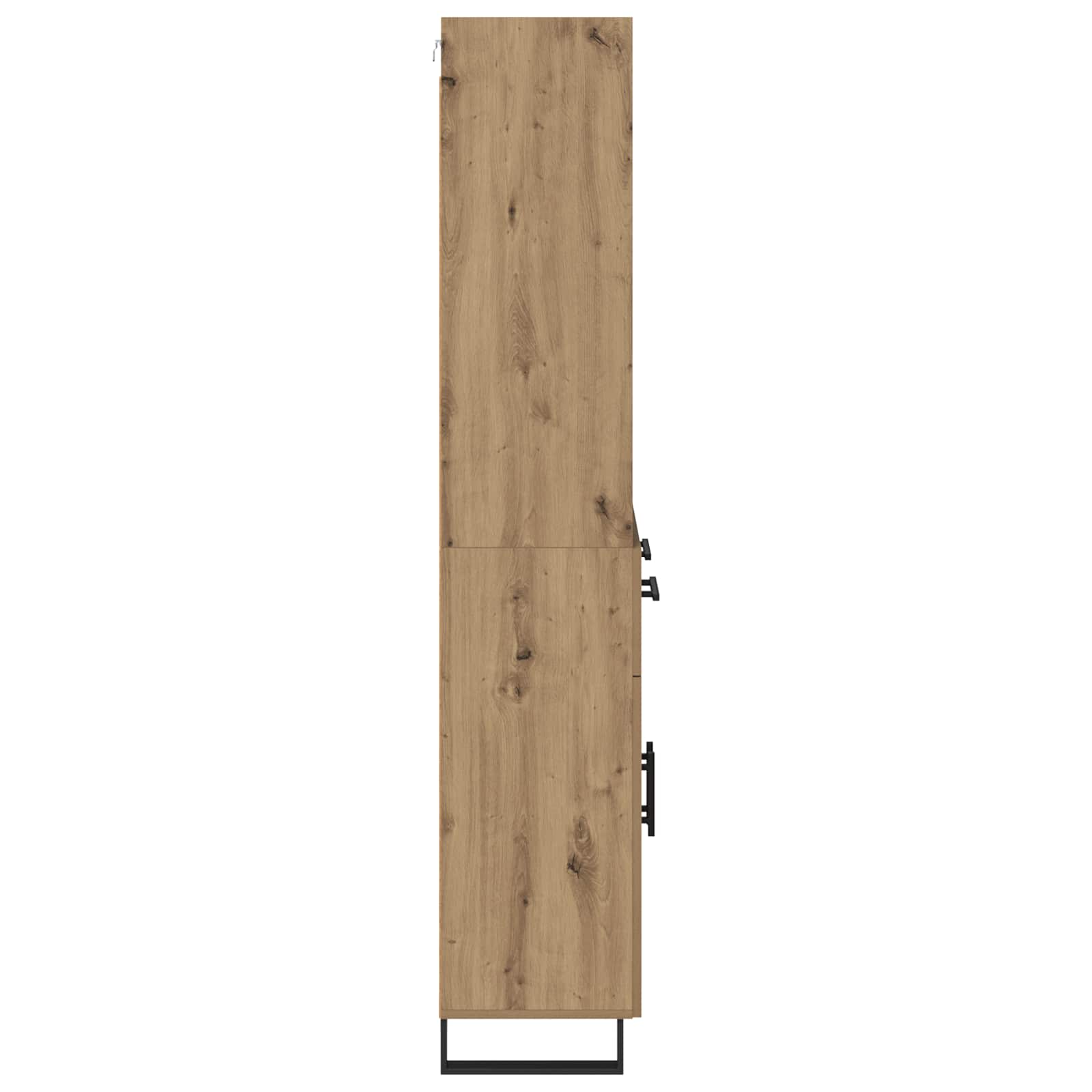vidaXL Highboard 2 szt. Dąb rzemieślniczy 69,5 x 34 x 180 cm