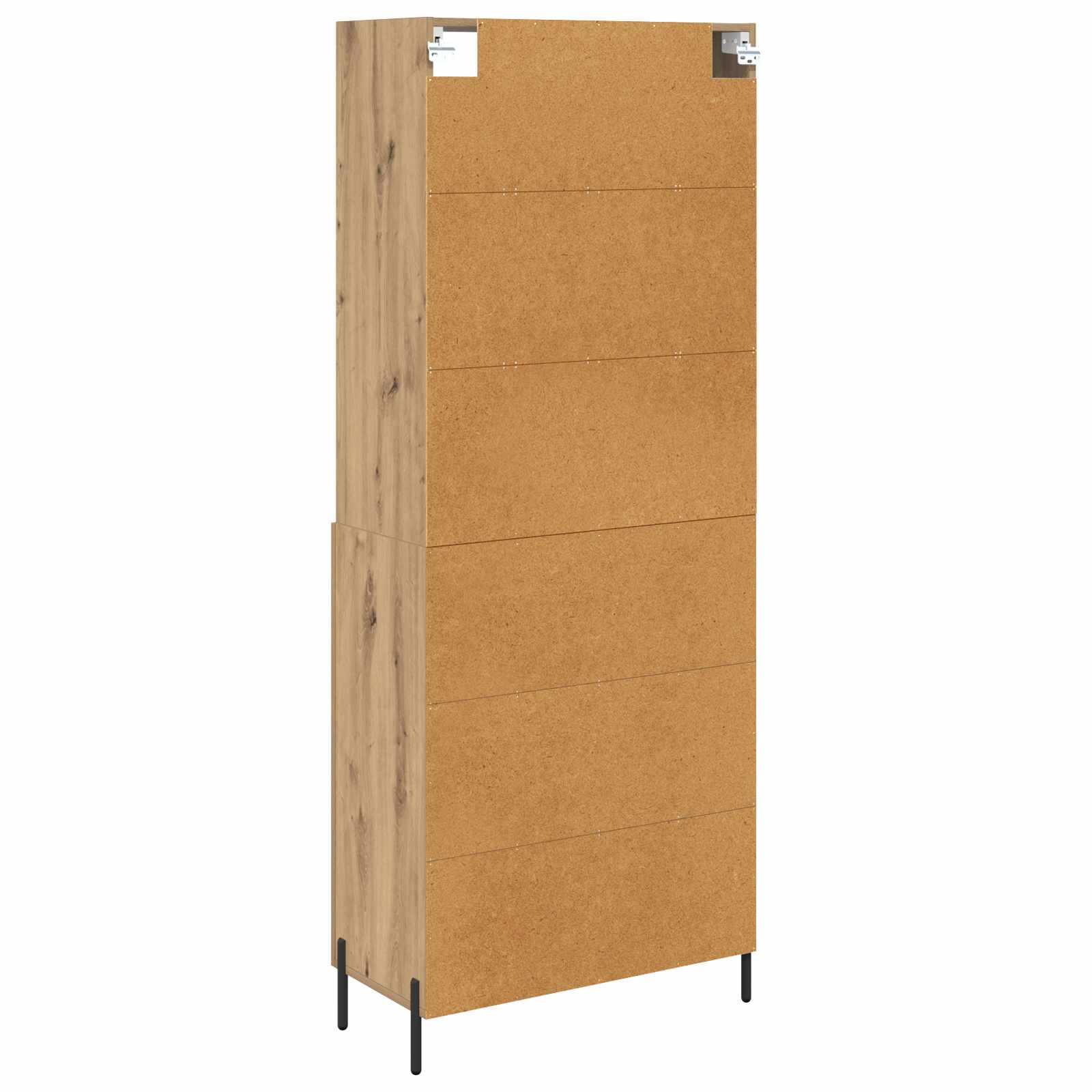 vidaXL Highboard Dąb rzemieślniczy 69,5 x 32,5 x 180 cm