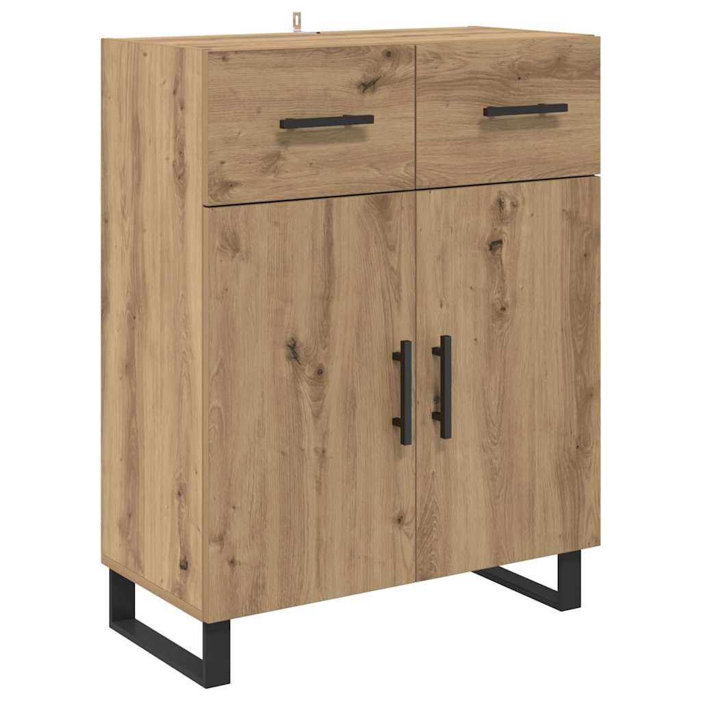 vidaXL Highboard 2 szt. Dąb rzemieślniczy 69,5 x 34 x 180 cm