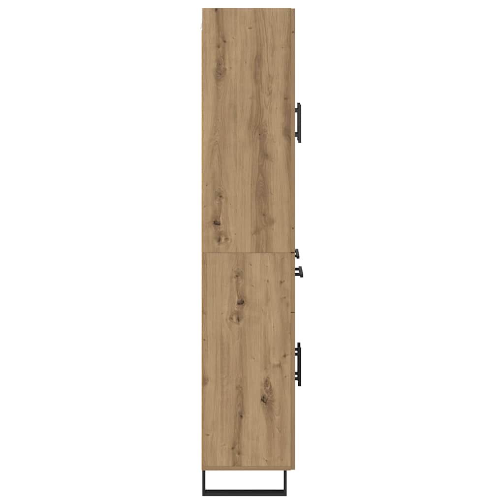 vidaXL Highboard 2 szt. Dąb rzemieślniczy 69,5 x 34 x 180 cm