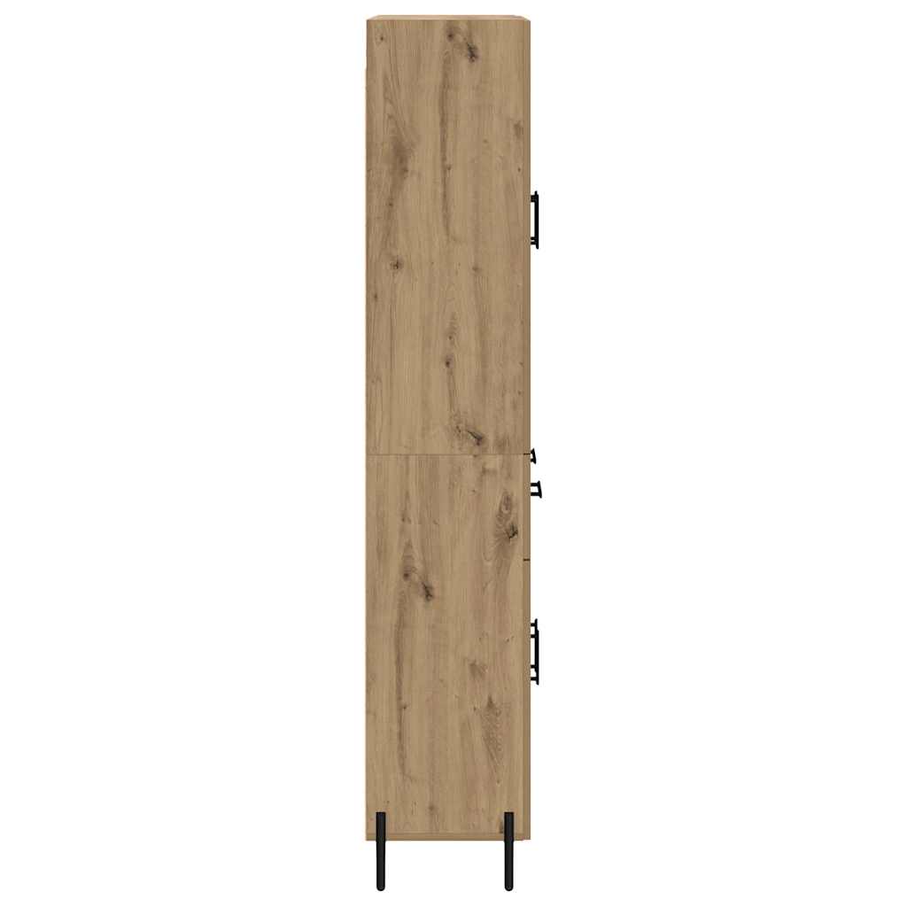vidaXL Highboard z szufladą Dąb rzemieślniczy 69,5 x 34 x 180 cm