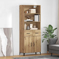vidaXL Highboard z szufladą Dąb rzemieślniczy 69,5 x 34 x 180 cm