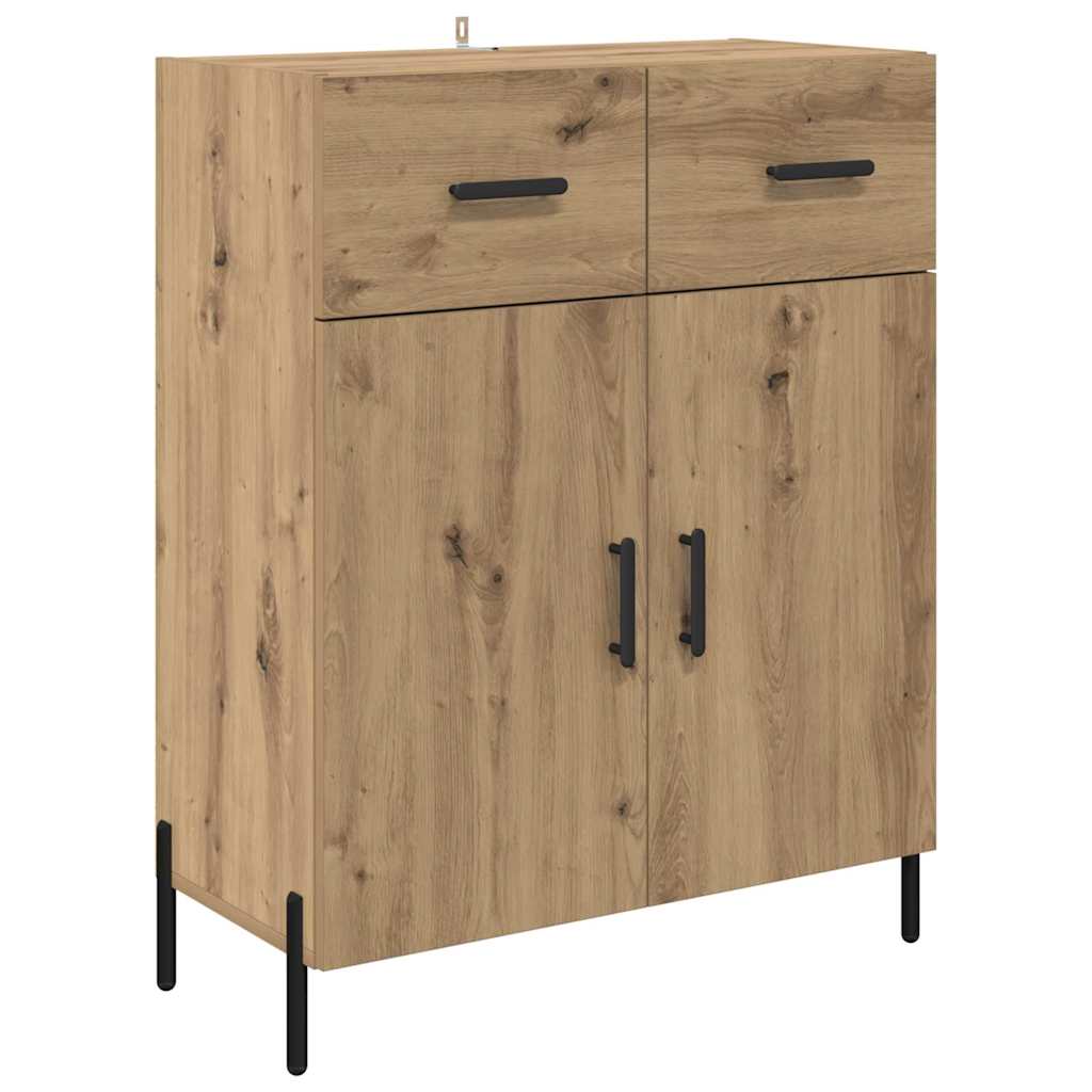 vidaXL Highboard z szufladą Dąb rzemieślniczy 69,5 x 32,5 x 180 cm