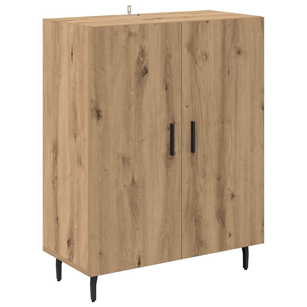 vidaXL Highboard 2 pcs Dąb rzemieślniczy 69,5 x 34 x 180 cm