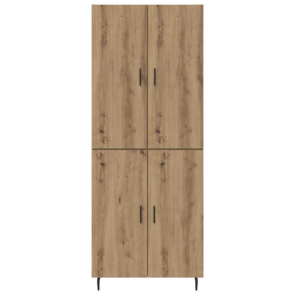 vidaXL Highboard 2 pcs Dąb rzemieślniczy 69,5 x 34 x 180 cm