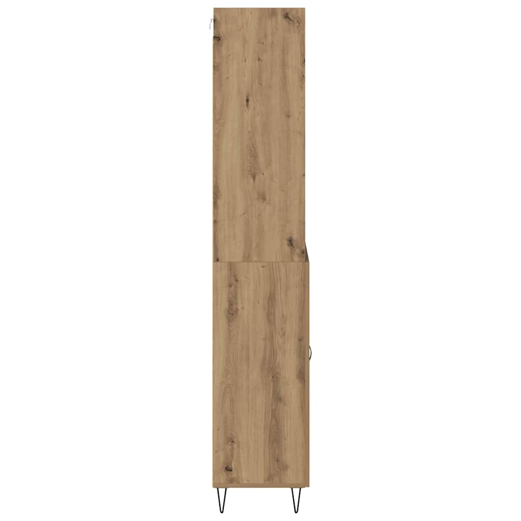 vidaXL Highboard 2 pcs Dąb rzemieślniczy Materiał drewnopochodny