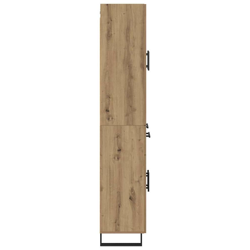 vidaXL Highboard 2 pcs Dąb rzemieślniczy 69,5 x 34 x 180 cm