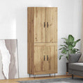vidaXL Highboard 2 szt. Dąb rzemieślniczy 69,5 x 34 x 180 cm