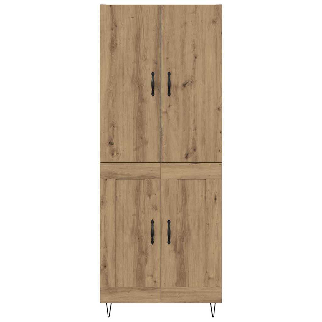 vidaXL Highboard 2 szt. Dąb rzemieślniczy 69,5 x 34 x 180 cm