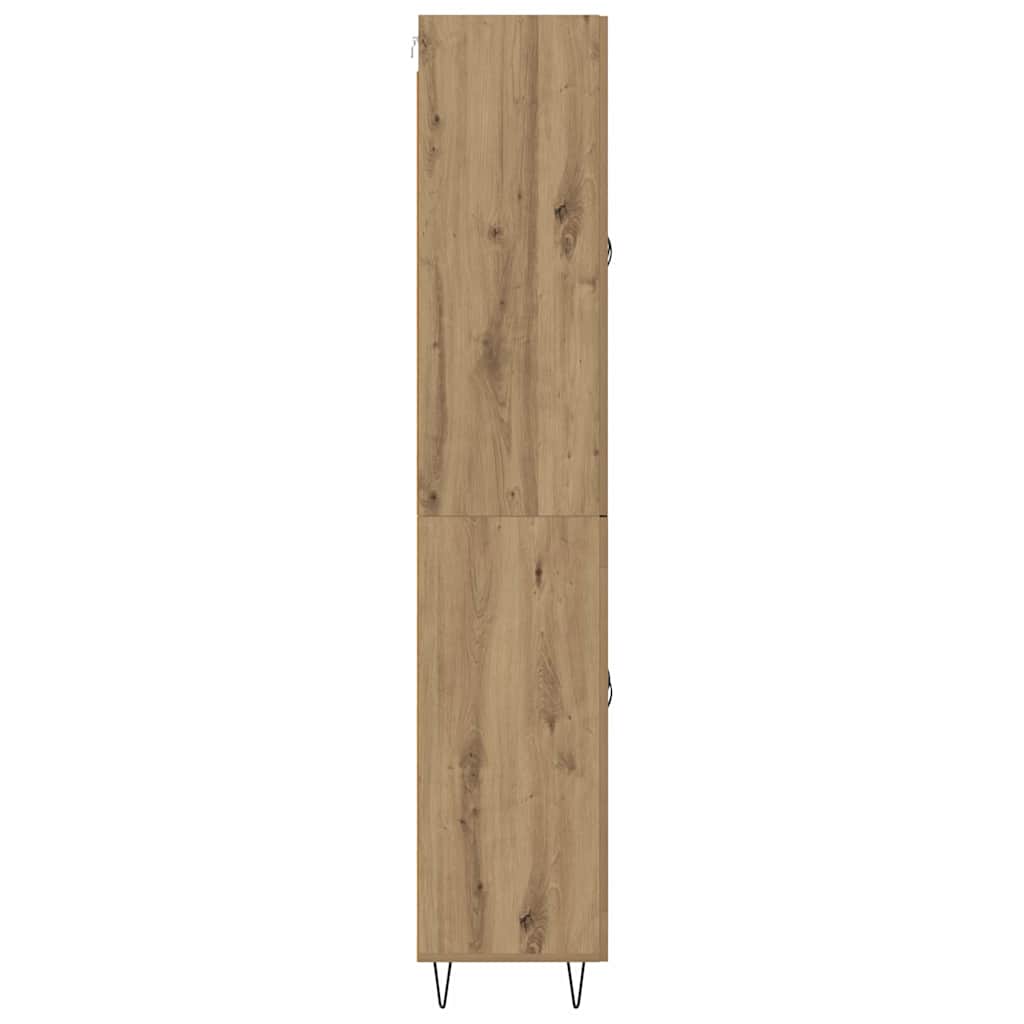 vidaXL Highboard 2 szt. Dąb rzemieślniczy 69,5 x 34 x 180 cm