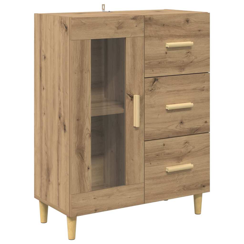 vidaXL Highboard z szufladą Dąb rzemieślniczy 69,5 x 34 x 180 cm