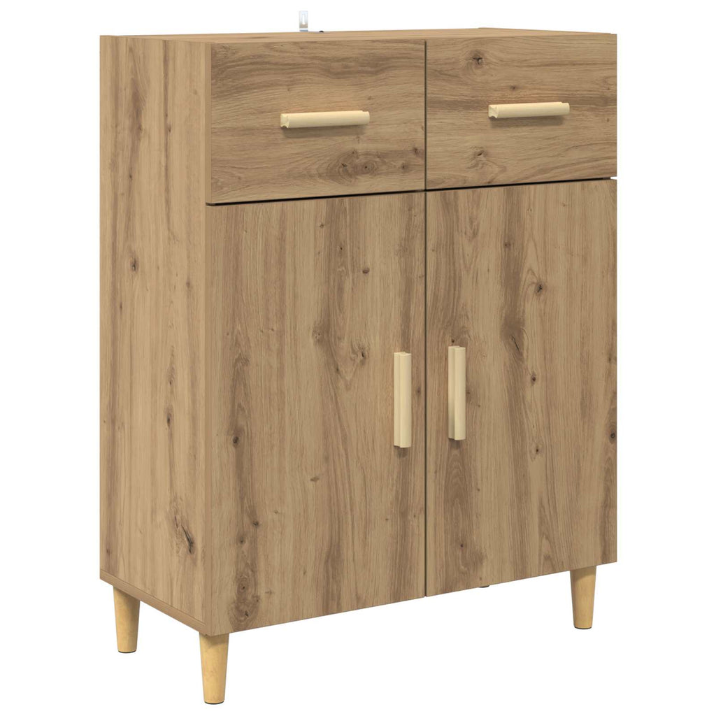 vidaXL Highboard z szufladą Dąb rzemieślniczy 69,5 x 34 x 180 cm
