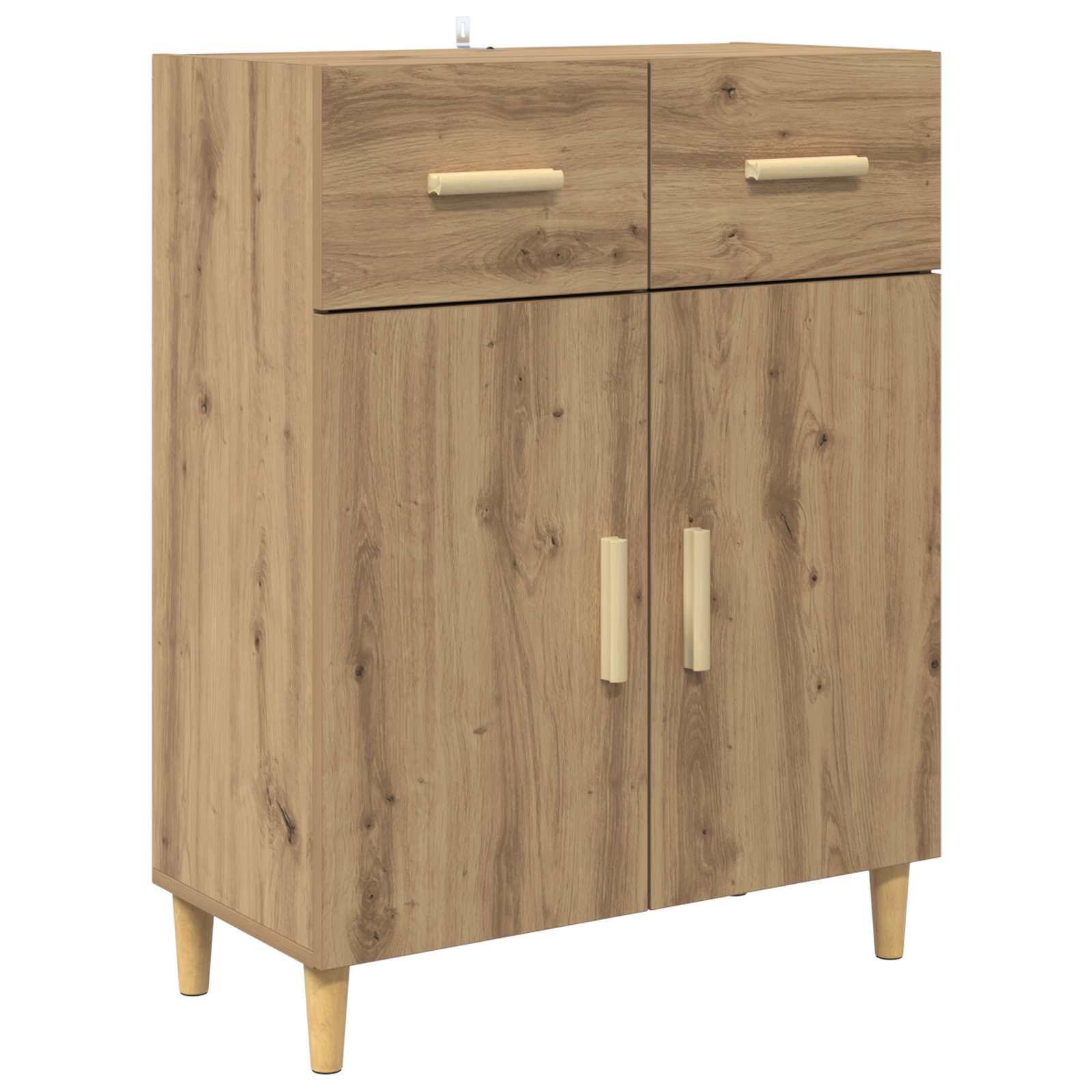 vidaXL Highboard z szufladą Dąb rzemieślniczy 69,5 x 34 x 180 cm