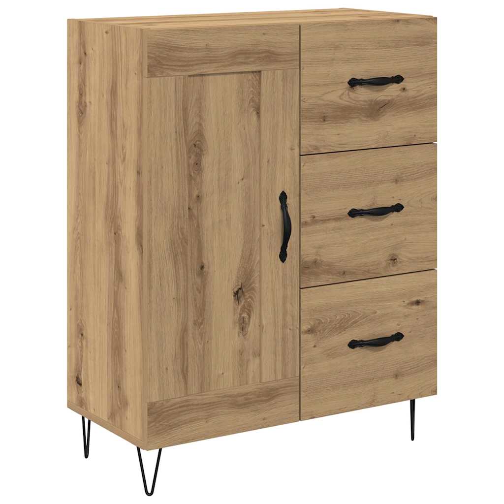vidaXL Highboard Dąb rzemieślniczy 69,5 x 34 x 180 cm