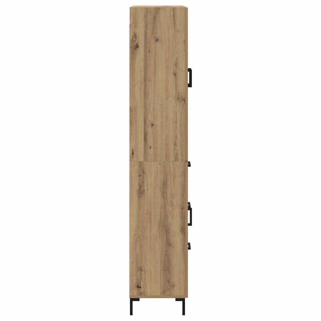 vidaXL Highboard z szufladą Dąb rzemieślniczy 69,5 x 34 x 180 cm