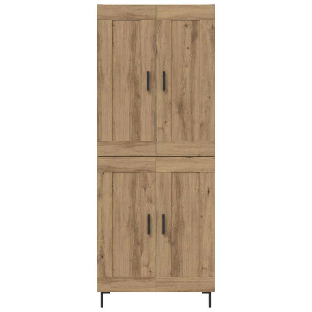 vidaXL Highboard 2 szt. Dąb rzemieślniczy 69,5 x 34 x 180 cm
