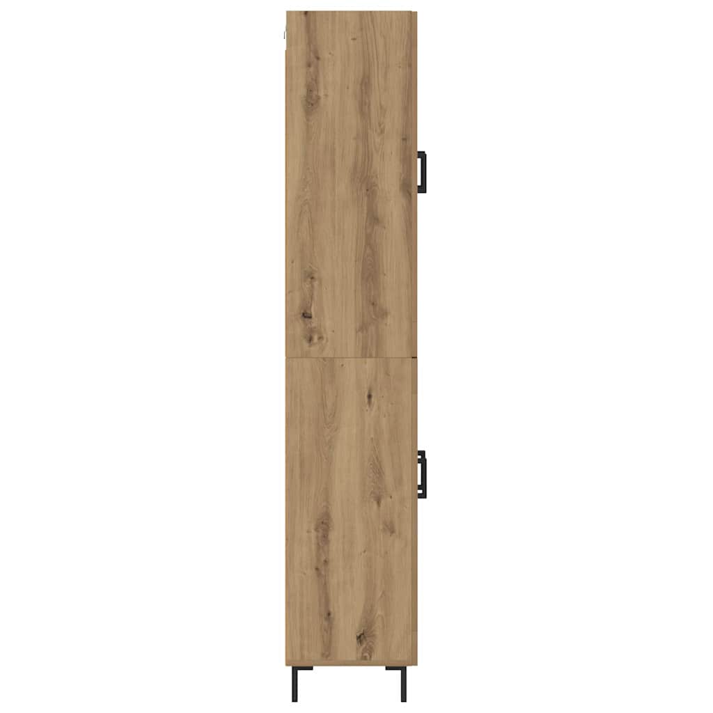 vidaXL Highboard 2 szt. Dąb rzemieślniczy 69,5 x 34 x 180 cm
