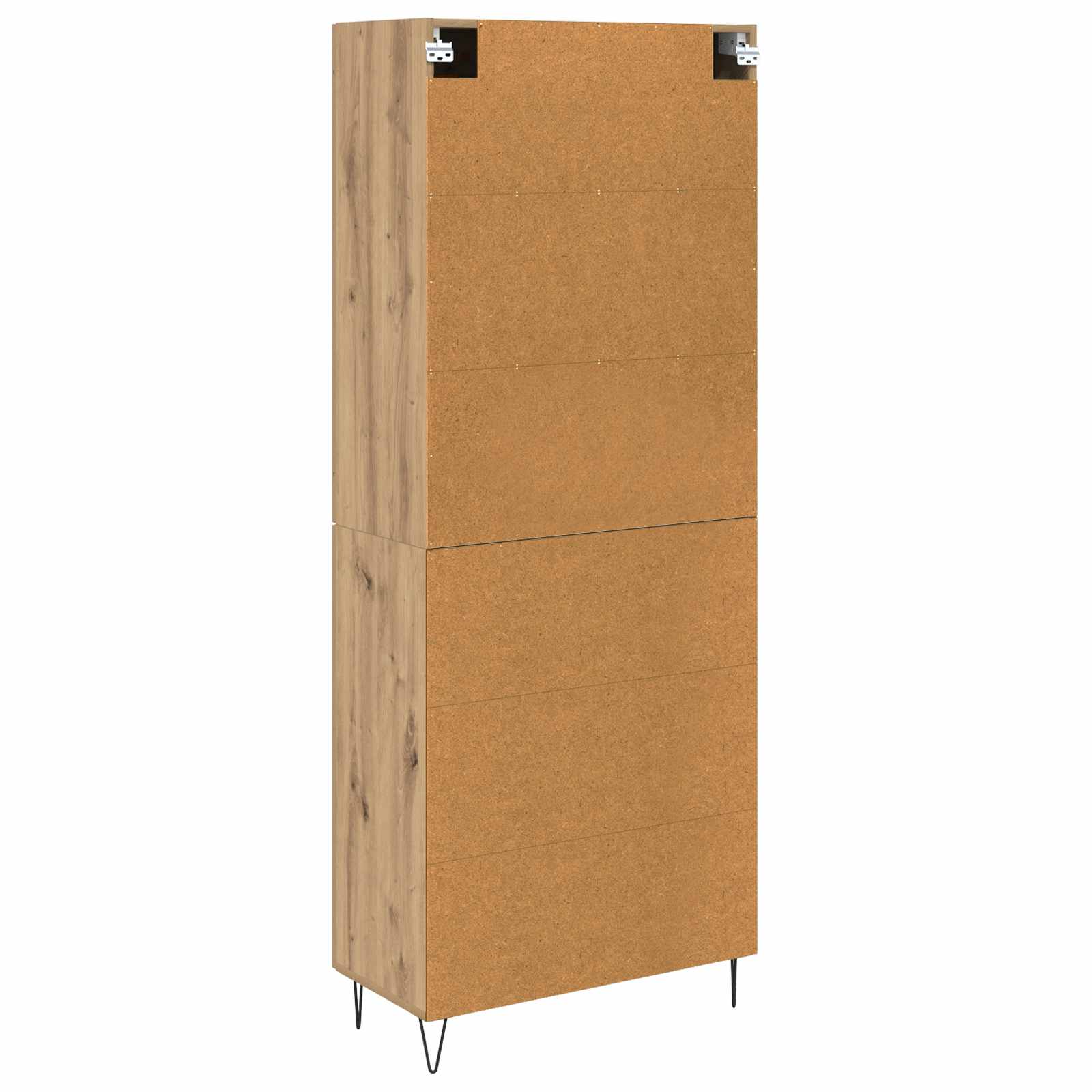 vidaXL Highboard Dąb rzemieślniczy 69,5 x 34 x 180 cm