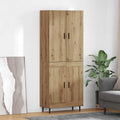 vidaXL Highboard 2 pcs Dąb rzemieślniczy 69,5 x 34 x 180 cm