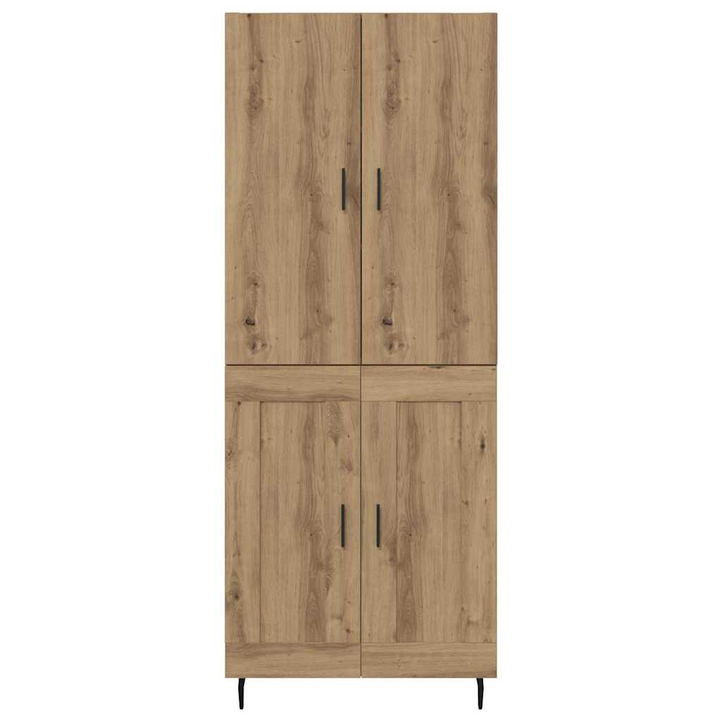 vidaXL Highboard 2 pcs Dąb rzemieślniczy 69,5 x 34 x 180 cm