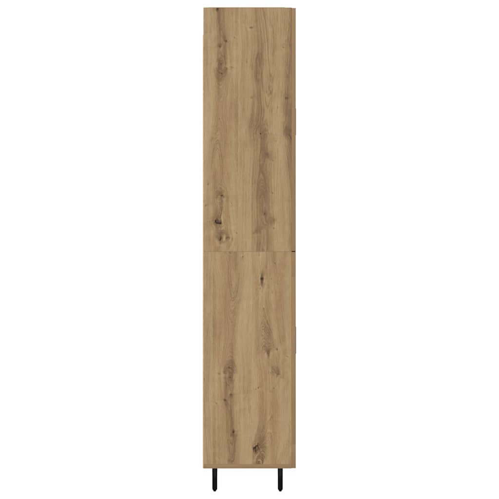 vidaXL Highboard 2 pcs Dąb rzemieślniczy 69,5 x 34 x 180 cm