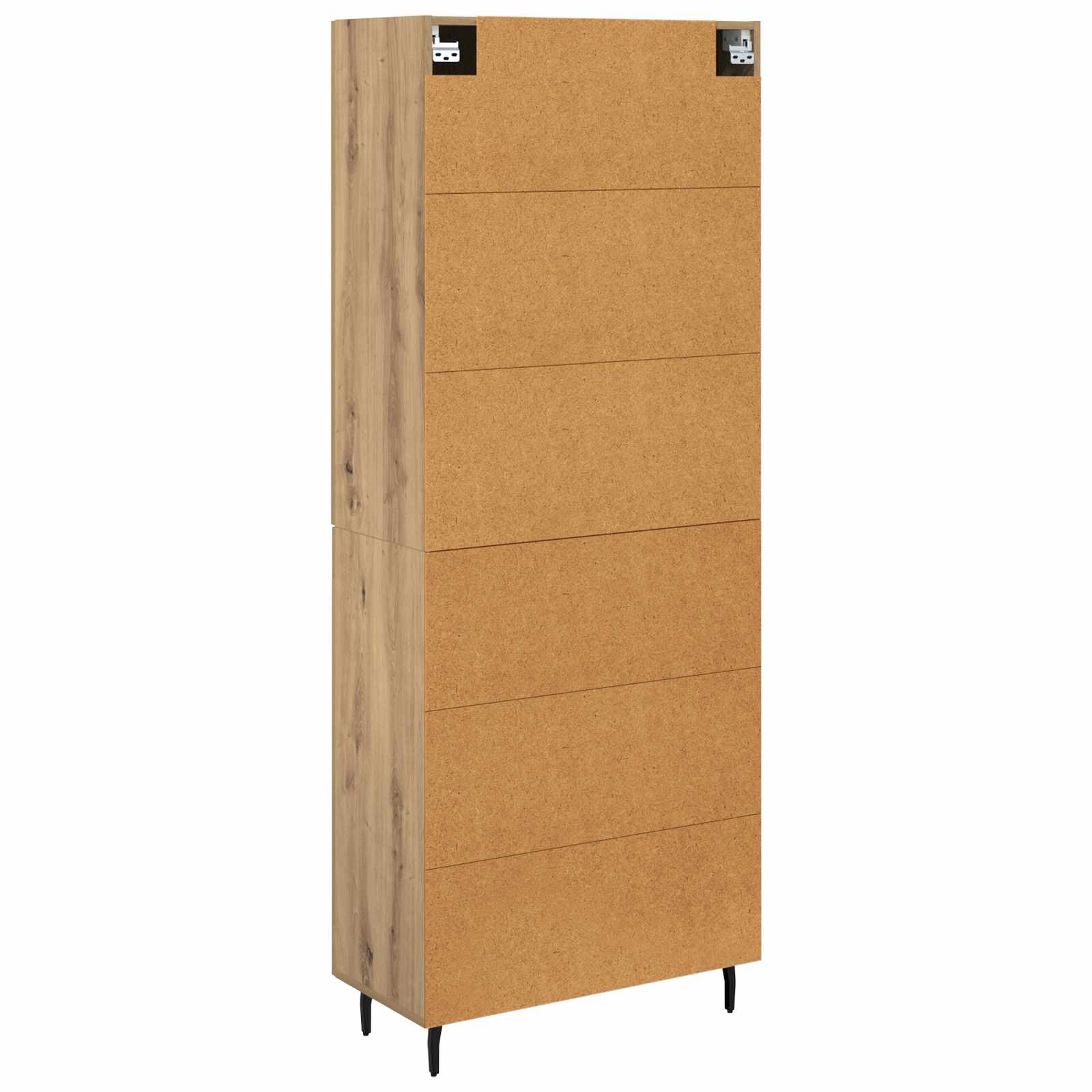 vidaXL Highboard 2 pcs Dąb rzemieślniczy 69,5 x 34 x 180 cm