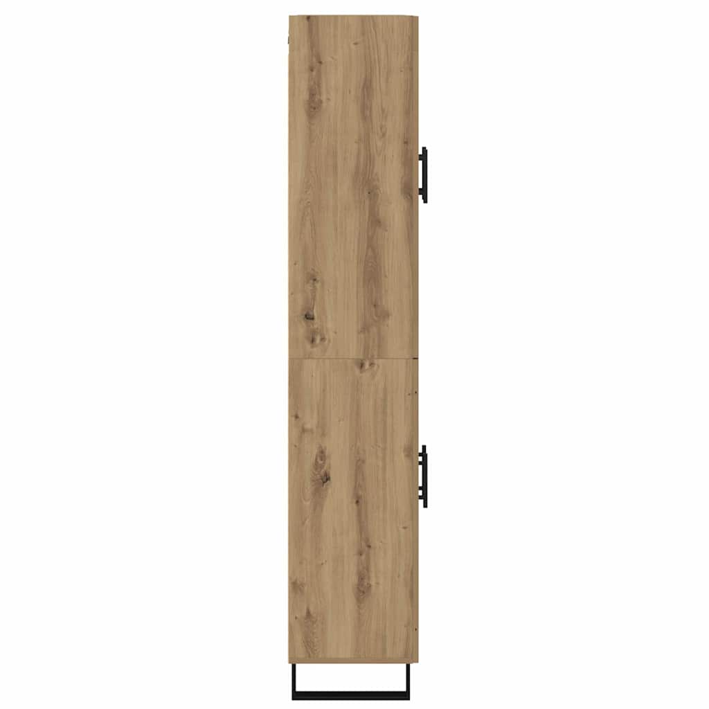 vidaXL Highboard 2 pcs Dąb rzemieślniczy 69,5 x 34 x 180 cm
