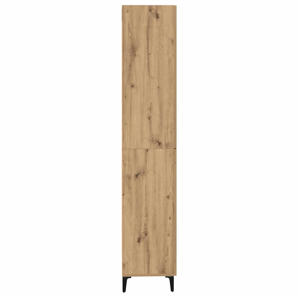 vidaXL Highboard Dąb rzemieślniczy 69,5 x 34 x 180 cm