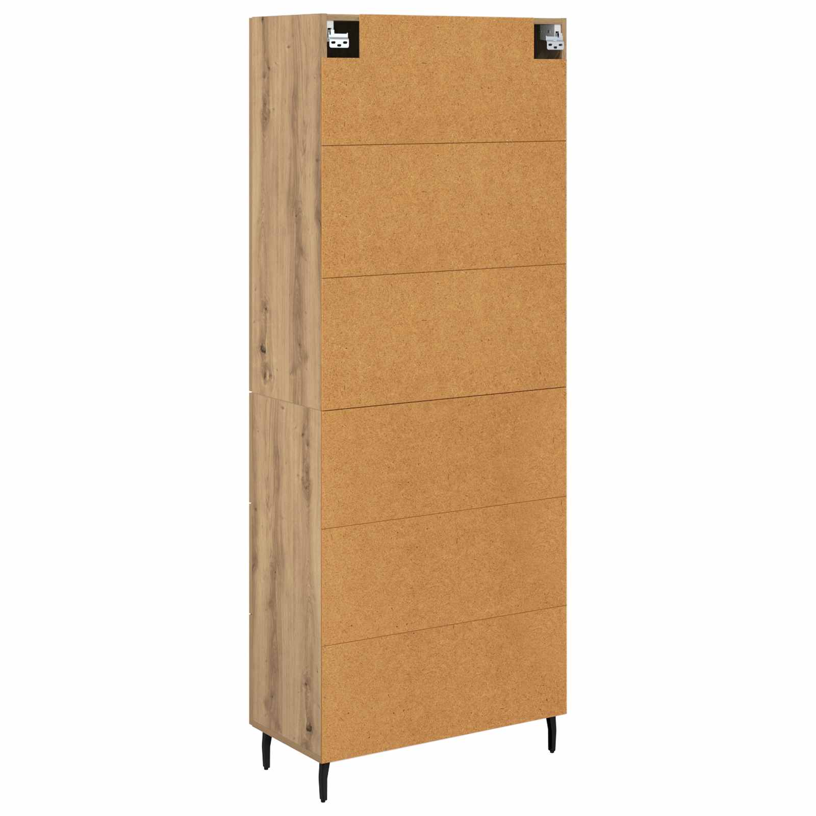 vidaXL Highboard 2 pcs Dąb rzemieślniczy 69,5 x 34 x 180 cm