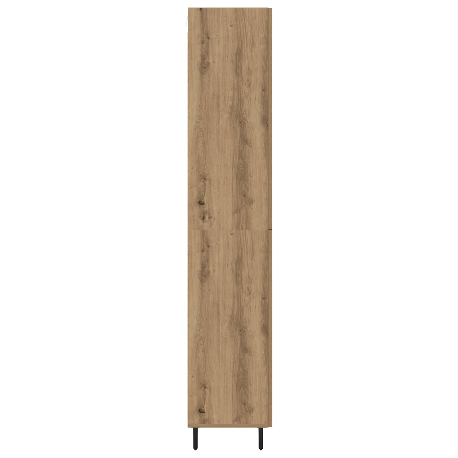 vidaXL Highboard 2 pcs Dąb rzemieślniczy 69,5 x 34 x 180 cm