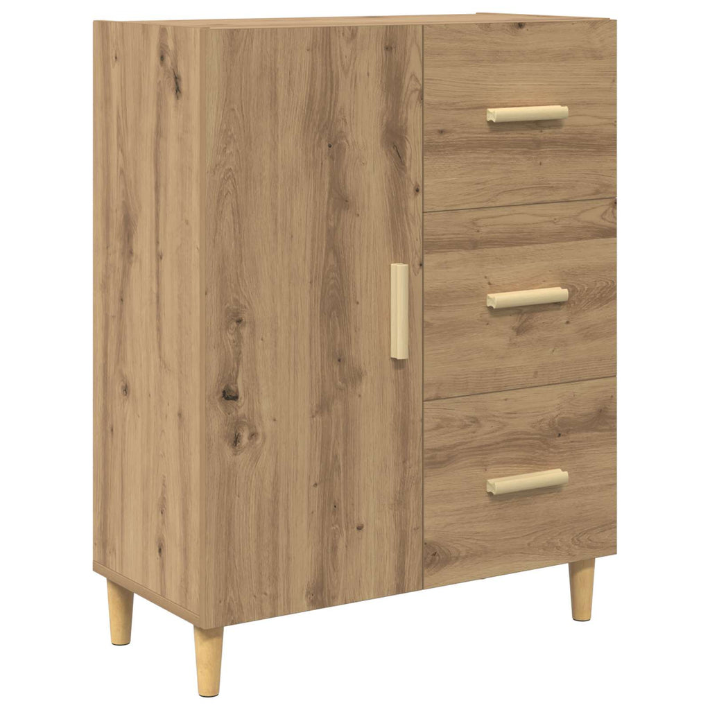 vidaXL Highboard z szufladą Dąb rzemieślniczy 69,5 x 32,5 x 180 cm
