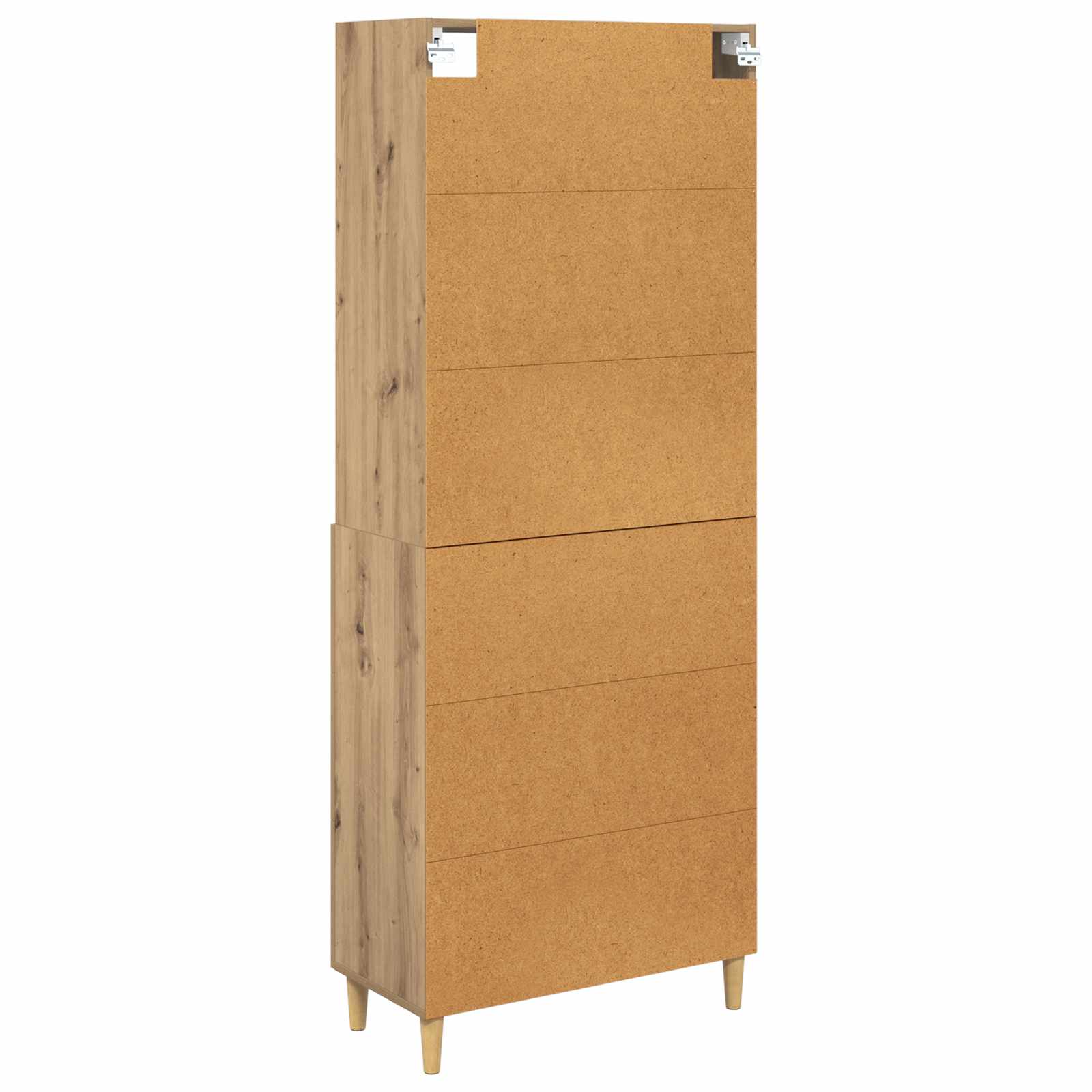 vidaXL Highboard z szufladą Dąb rzemieślniczy 69,5 x 32,5 x 180 cm
