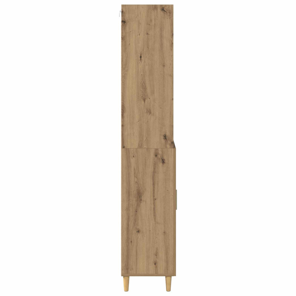 vidaXL Highboard z szufladą Dąb rzemieślniczy 69,5 x 32,5 x 180 cm