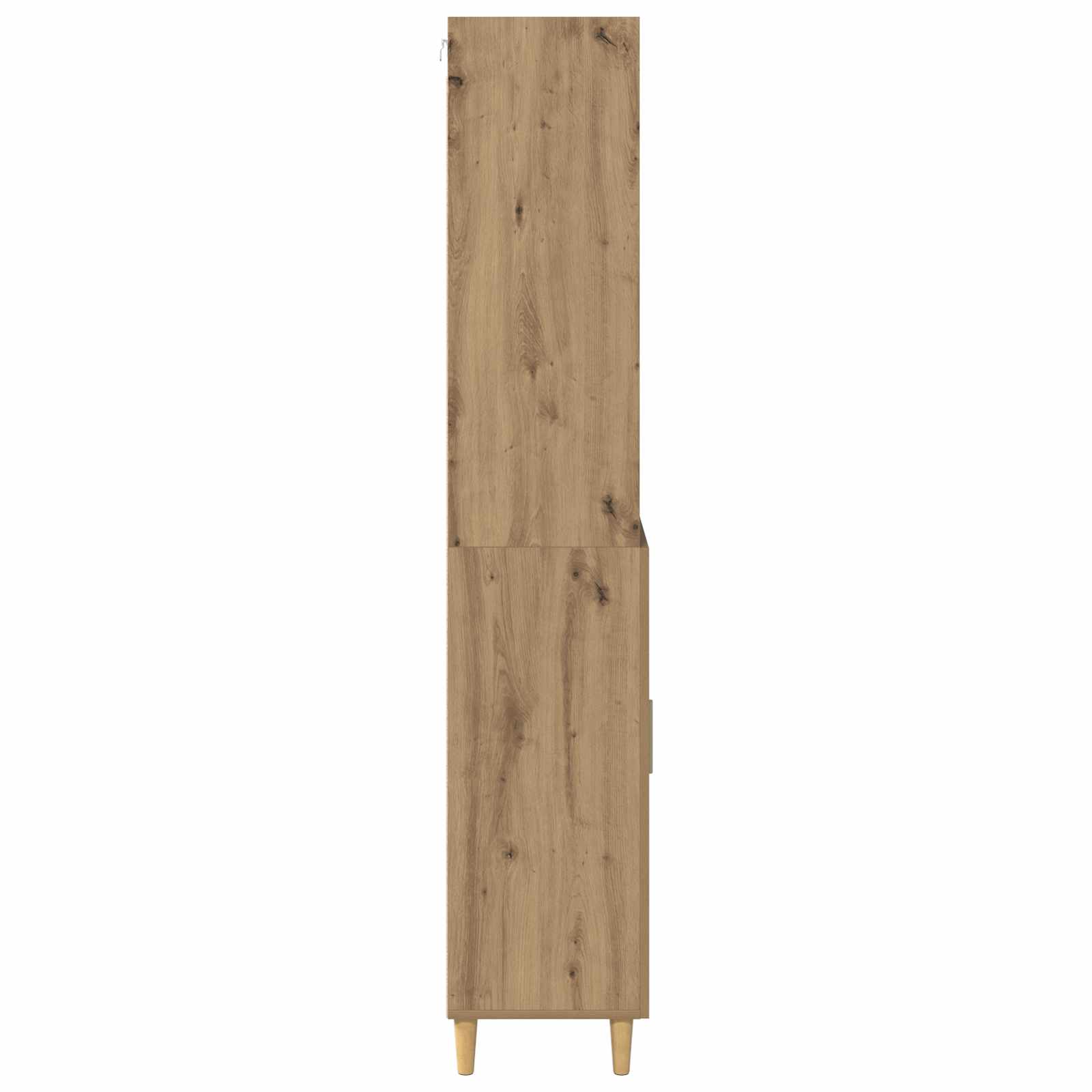 vidaXL Highboard z szufladą Dąb rzemieślniczy 69,5 x 32,5 x 180 cm