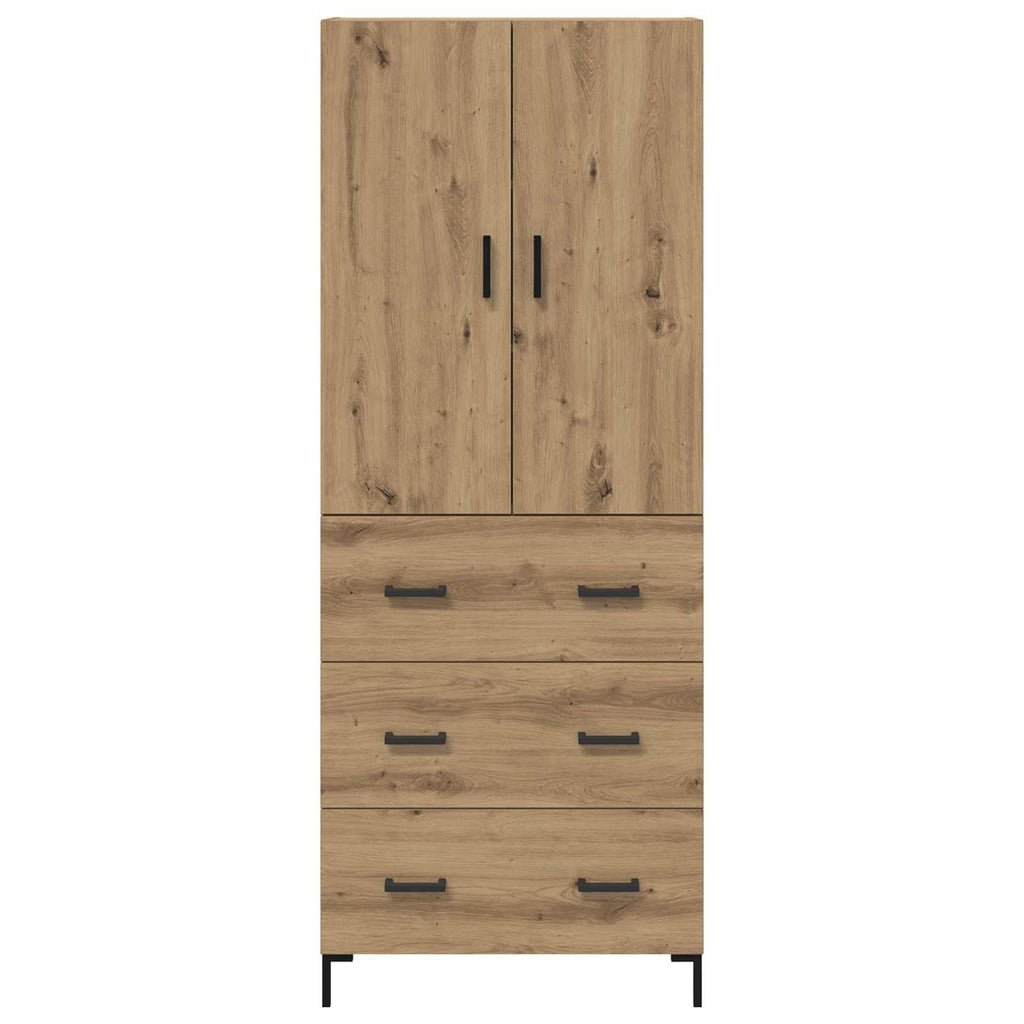 vidaXL Highboard z szufladą Dąb rzemieślniczy 69,5 x 34 x 180 cm