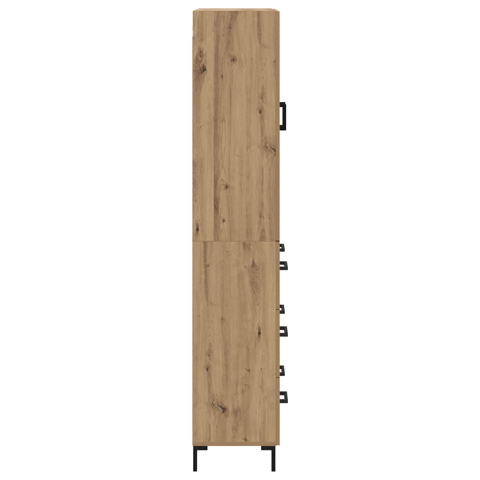 vidaXL Highboard z szufladą Dąb rzemieślniczy 69,5 x 34 x 180 cm