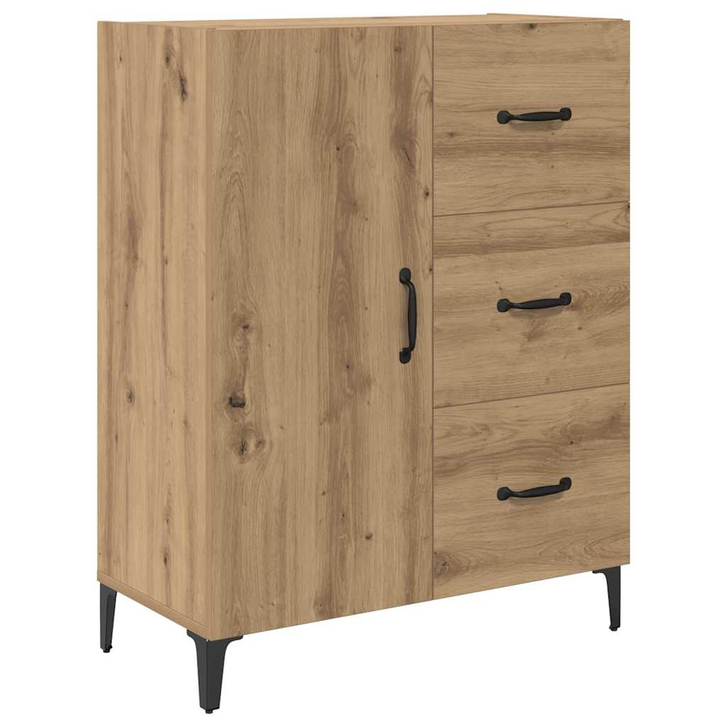 vidaXL Highboard z szufladą Dąb rzemieślniczy 69,5 x 34 x 180 cm