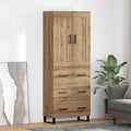 vidaXL Highboard 2 szt. Dąb rzemieślniczy 69,5 x 34 x 180 cm