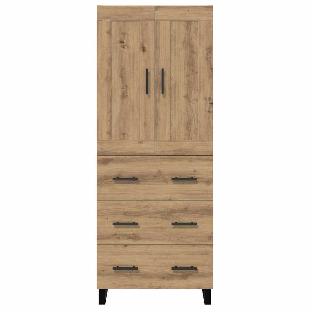vidaXL Highboard 2 szt. Dąb rzemieślniczy 69,5 x 34 x 180 cm