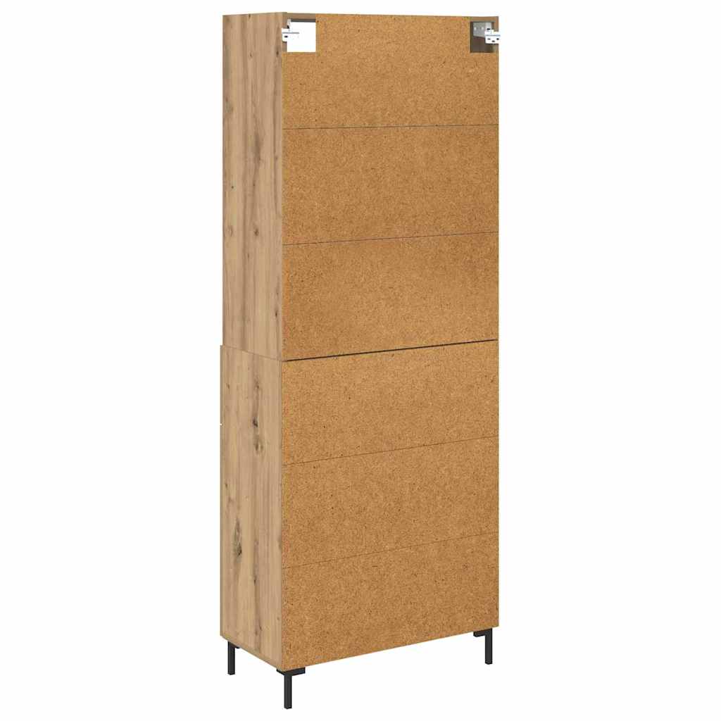 vidaXL Highboard z szufladą Dąb rzemieślniczy 69,5 x 34 x 180 cm
