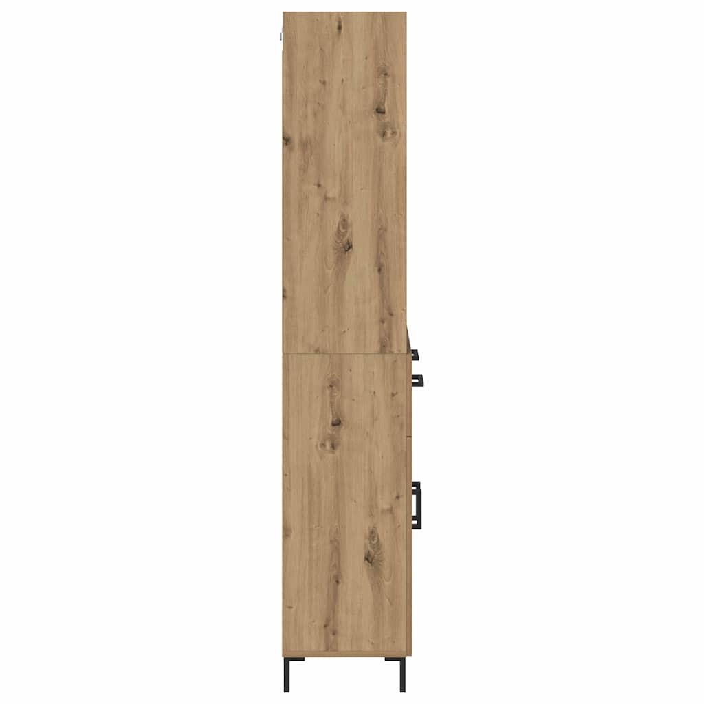 vidaXL Highboard z szufladą Dąb rzemieślniczy 69,5 x 34 x 180 cm