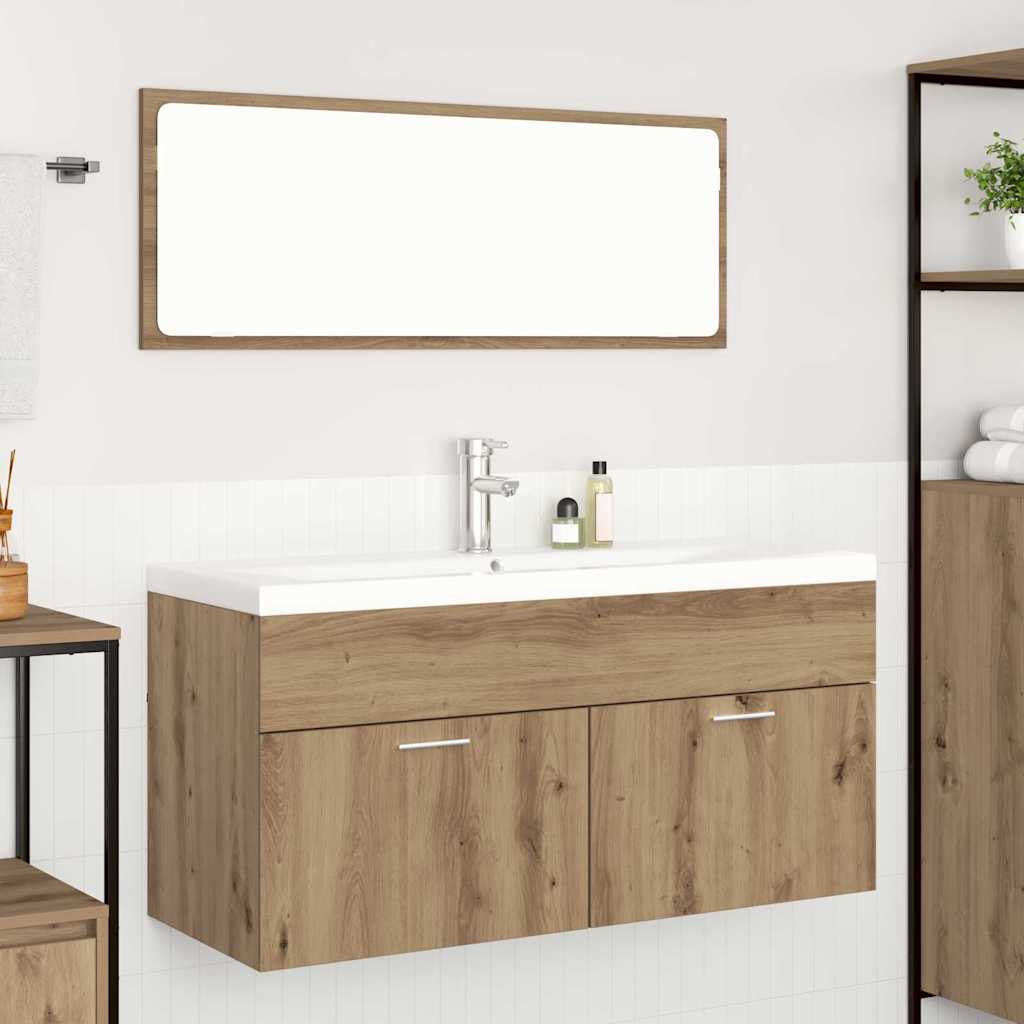 vidaXL Szafka Łazienkowa Dąb rzemieślniczy 100 x 38,5 x 46 cm