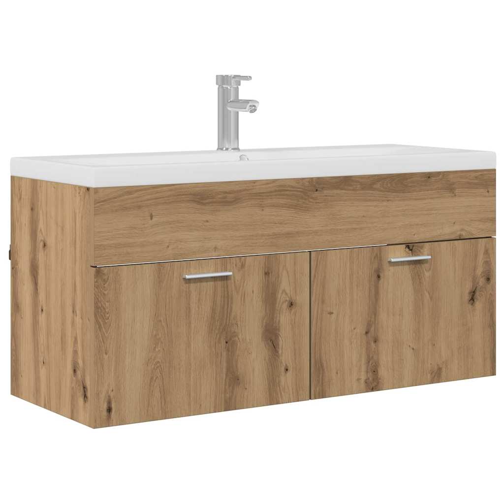 vidaXL Szafka Łazienkowa Dąb rzemieślniczy 100 x 38,5 x 46 cm